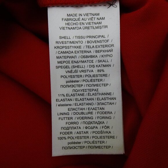 Ralph Lauren Red Cocktail Dress Women’s Size 2 Long Sleeve Surplice Lined - Picture 10 of 11